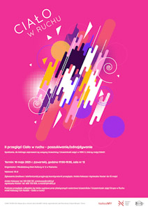 II przegląd Ciało w ruchu - poszukiwanie/odnajdywanie - plakat