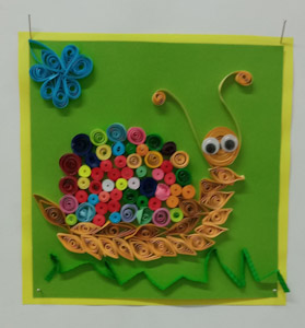 III OGÓLNOPOLSKI KONKURS REKODZIEŁA ARYSTYCZNEGO - QUILLING - Nadnaturalnie - praca przykładowa