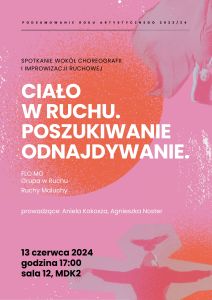 ciało w ruchu - plakat