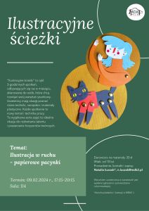 Warsztaty - Ilustracyjne Ścieżki - plakat