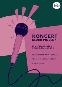 Koncert Klubu Piosenki - plakat