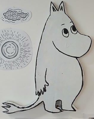 Czytamy Muminki - zdjęcie przedstawia muminka