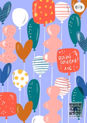 Plakat z balonikami