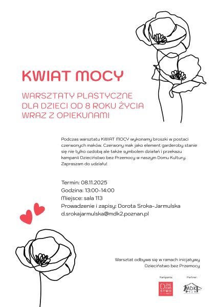kwiat mocy - plakat