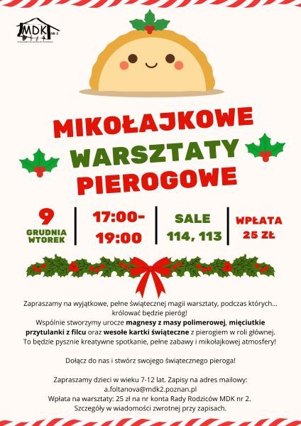 Mikołajowe Warsztaty Pierogowe